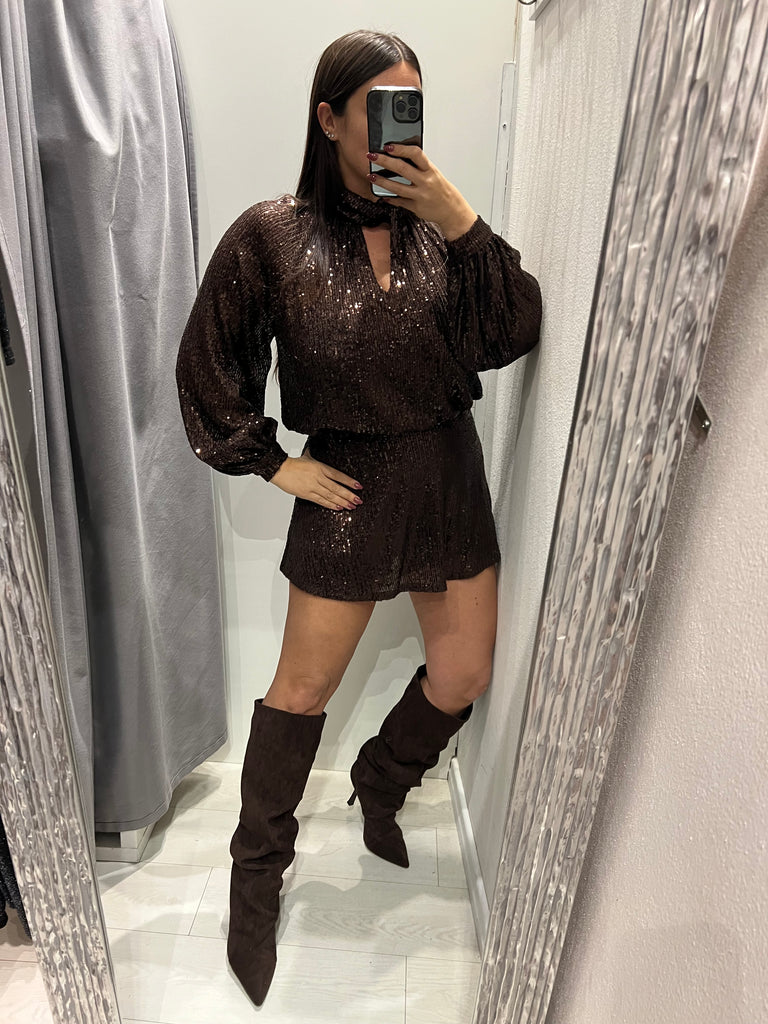 LUMINA•Abitino Moro paillettes