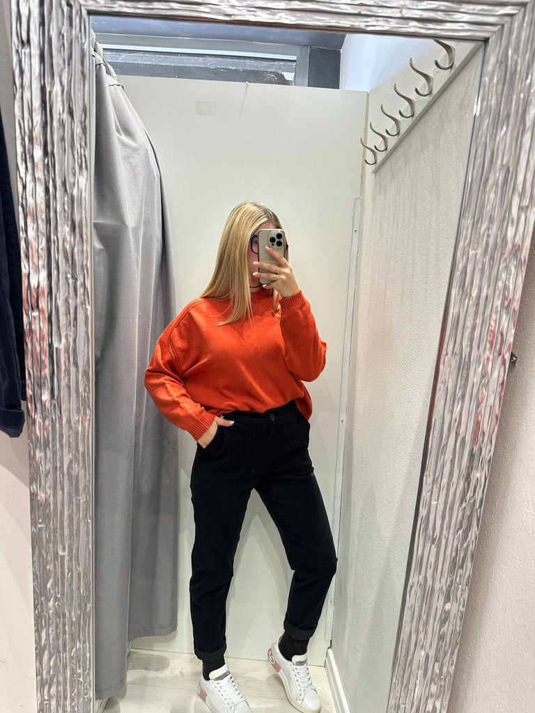 ViCOLO•Maglioncino scatoletta spalla scesa•Più colori