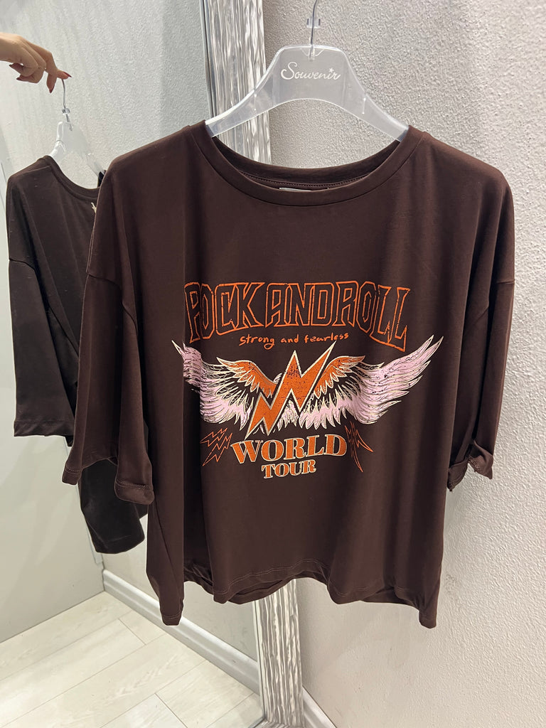 Souvenir•T-shirt Rock and Roll moro