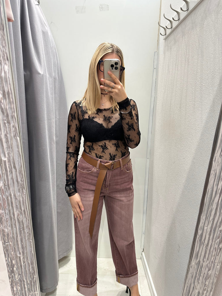 HaveOne•Jeans Mandy bordeaux