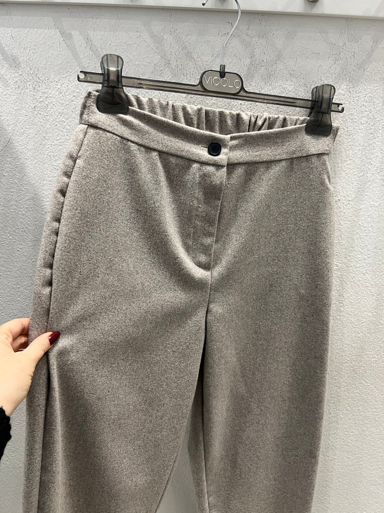 ViCOLO•Pantalone basic flanella cascià