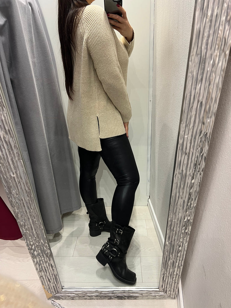 KONTATTO•Maxi lupetto spacchetti con lurex•Più colori