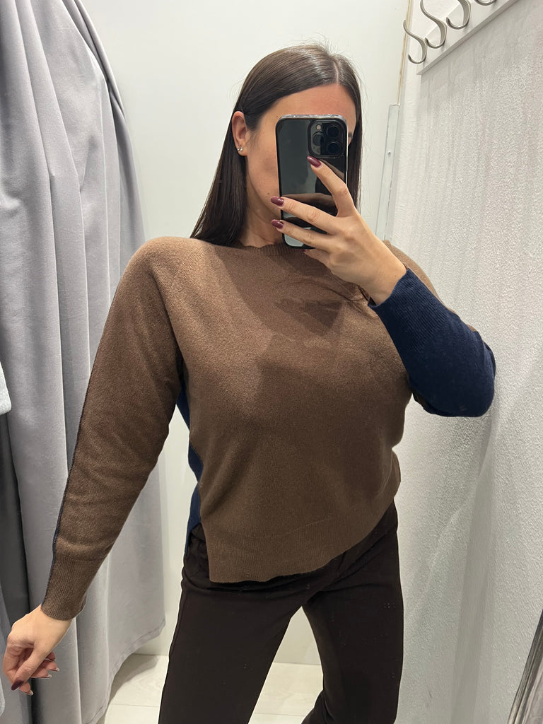 ViCOLO•Maglione bicolor misto cashmere•Più colori