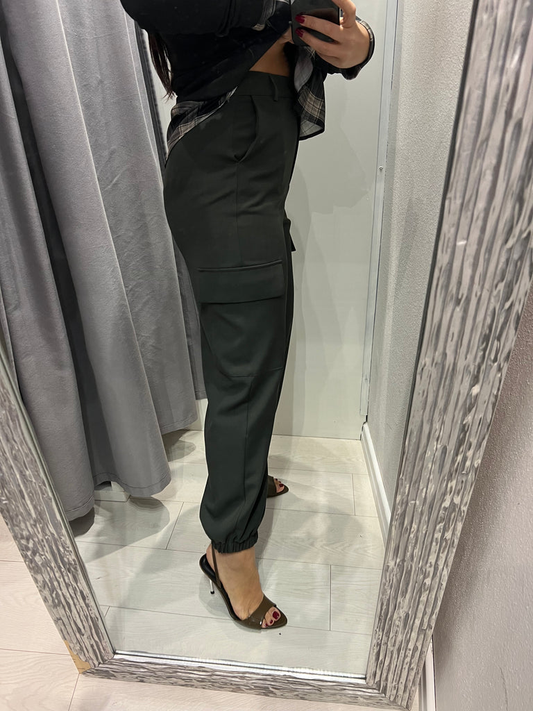 ViCOLO•Pantalone jogger cargo militare