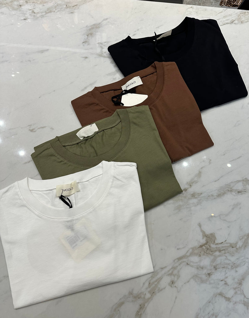 EVER ViCOLO•T-shirt over crop•Più colori