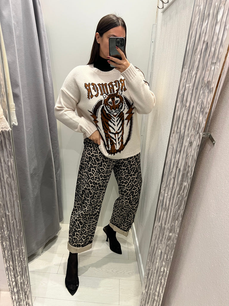 BLK30 HaveOne•Maglione over tigre Dreamer