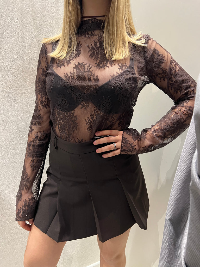 IMPERIAL•Gonna pieghe moro