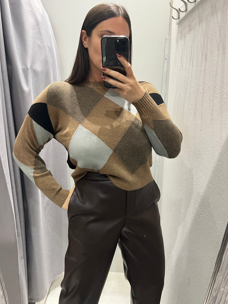 Susy Mix•Maglioncino scatoletta rombi•Più colori