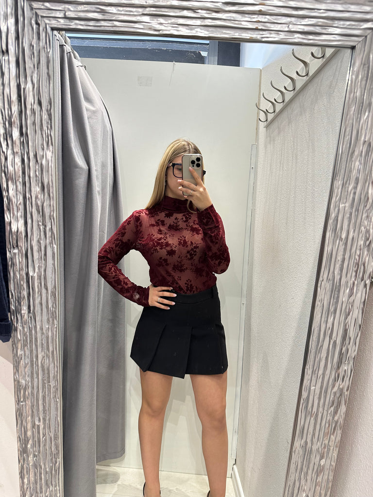 KONTATTO•Dolcevita tulle velluto