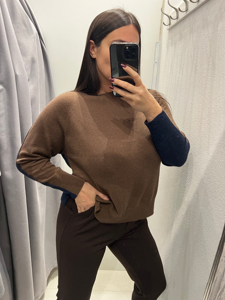 ViCOLO•Maglione bicolor misto cashmere•Più colori