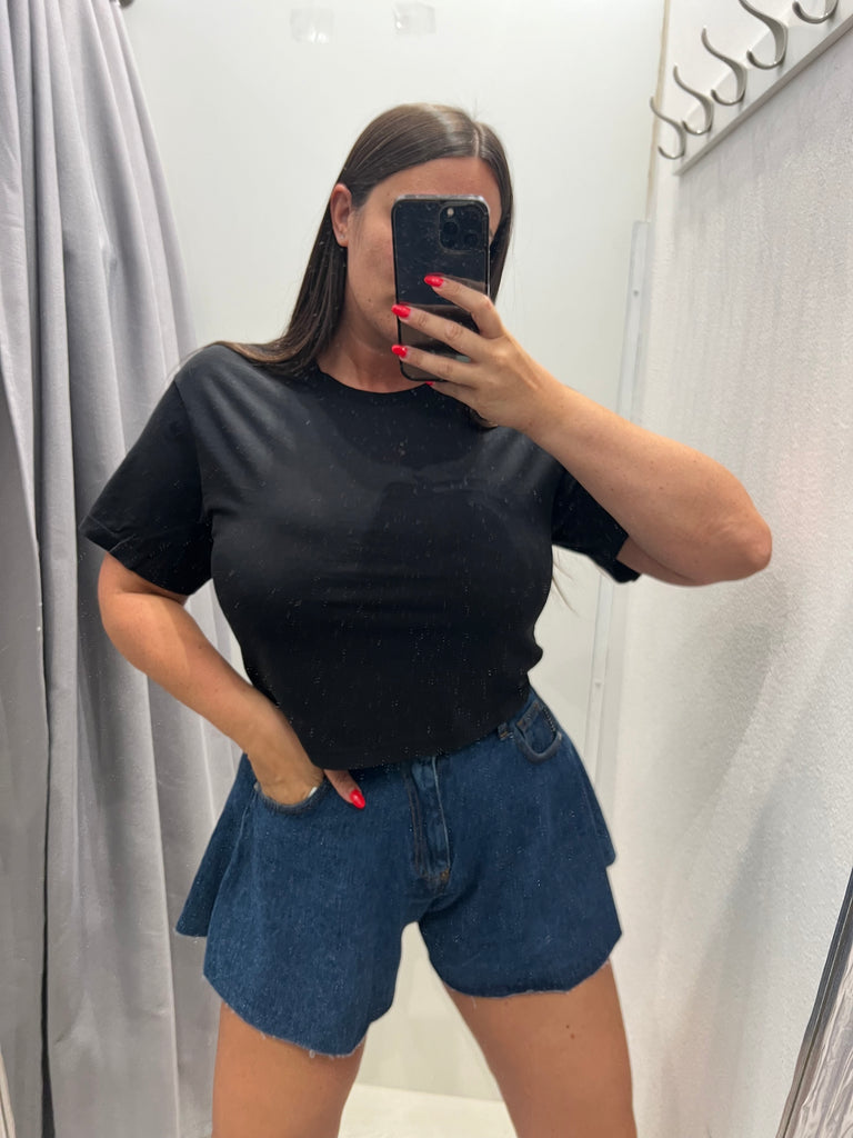 MSS💥HaveOne•Shorts farfalla jeans