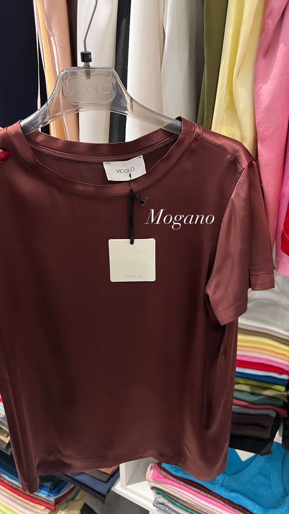 EVER ViCOLO•T-shirt in raso di viscosa•Più colori da S a XXL