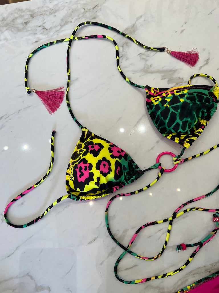 4giveness-Bikini triangolo e slip Jumeirah Giraffe