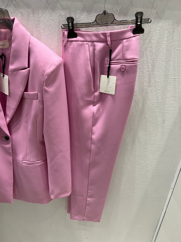 Vicolo-Pantalone rosa a sigaretta