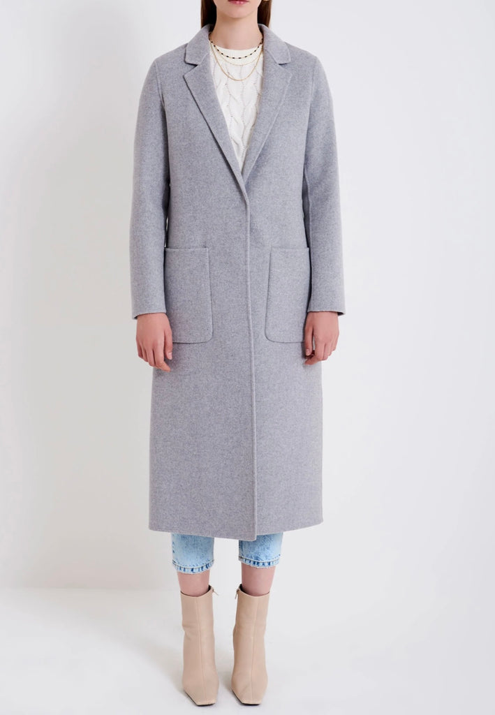 ViCOLO•Cappotto handmade monopetto panna