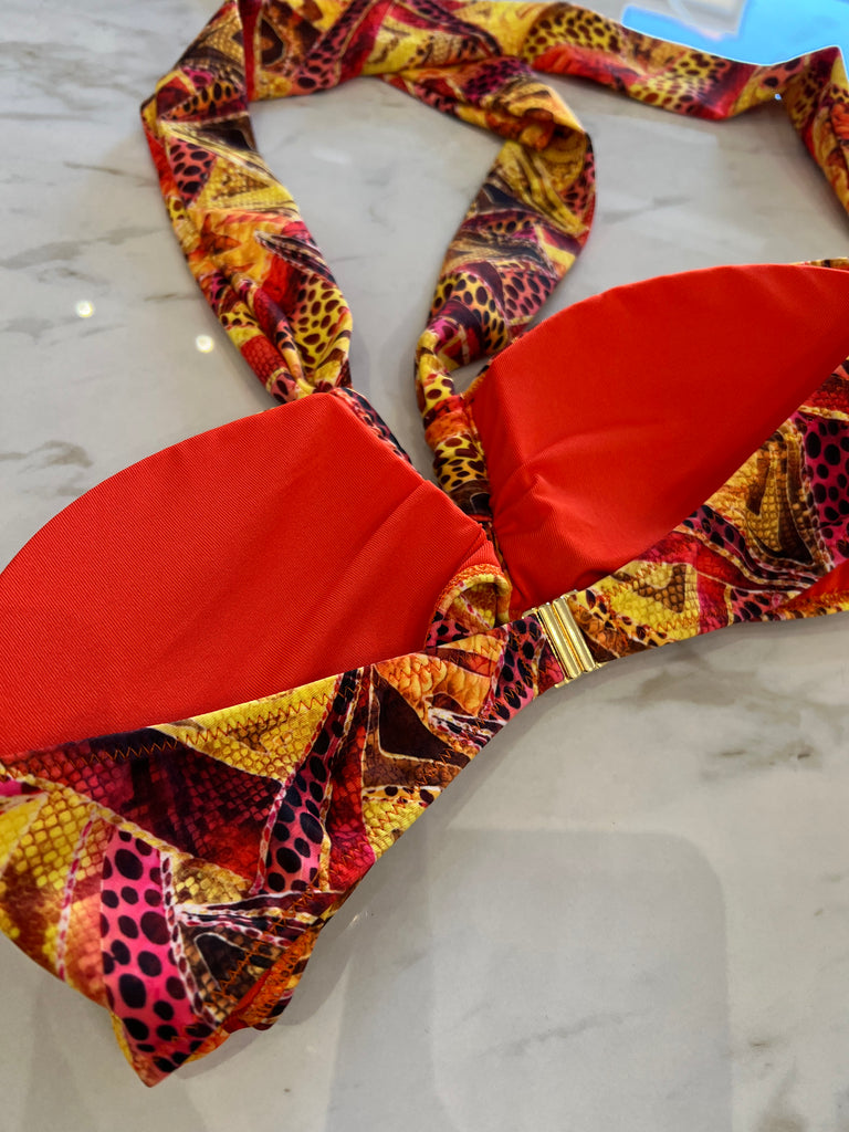 🚨4giveness-Bikini fascia e slip a V Party Zebra
