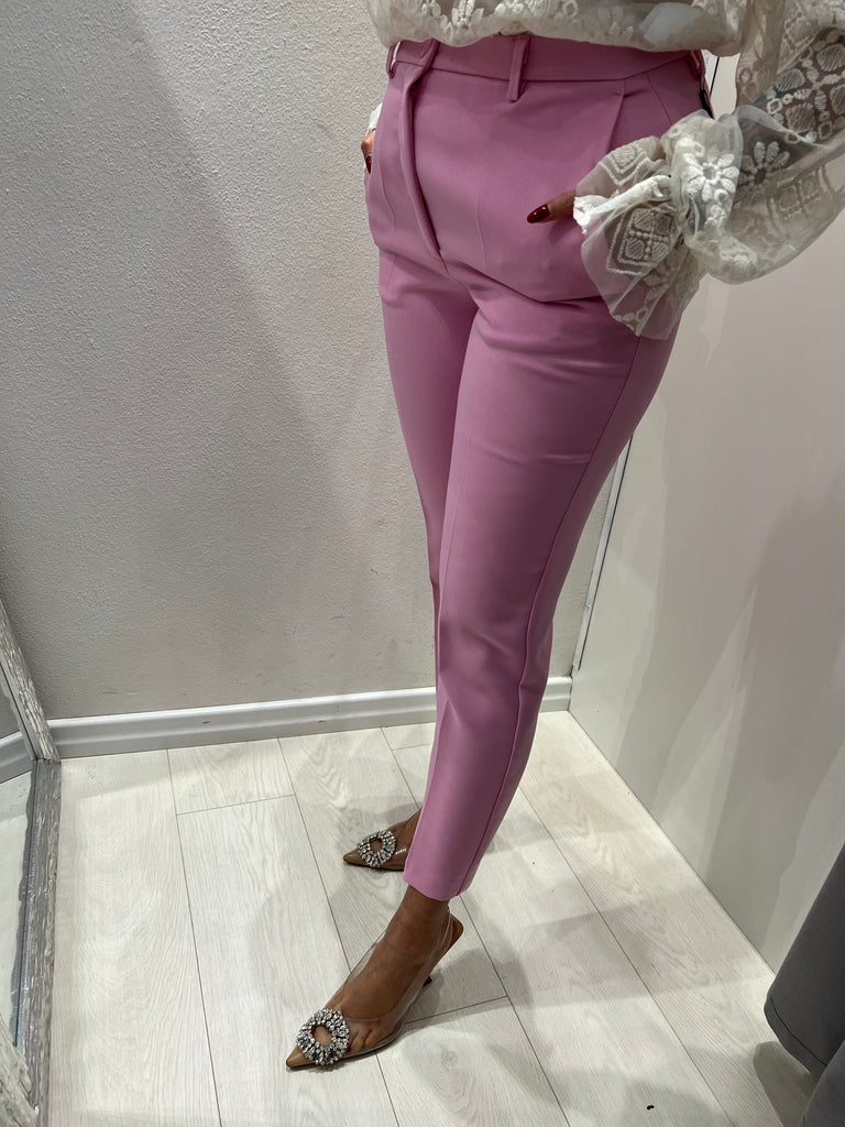 Vicolo-Pantalone rosa a sigaretta