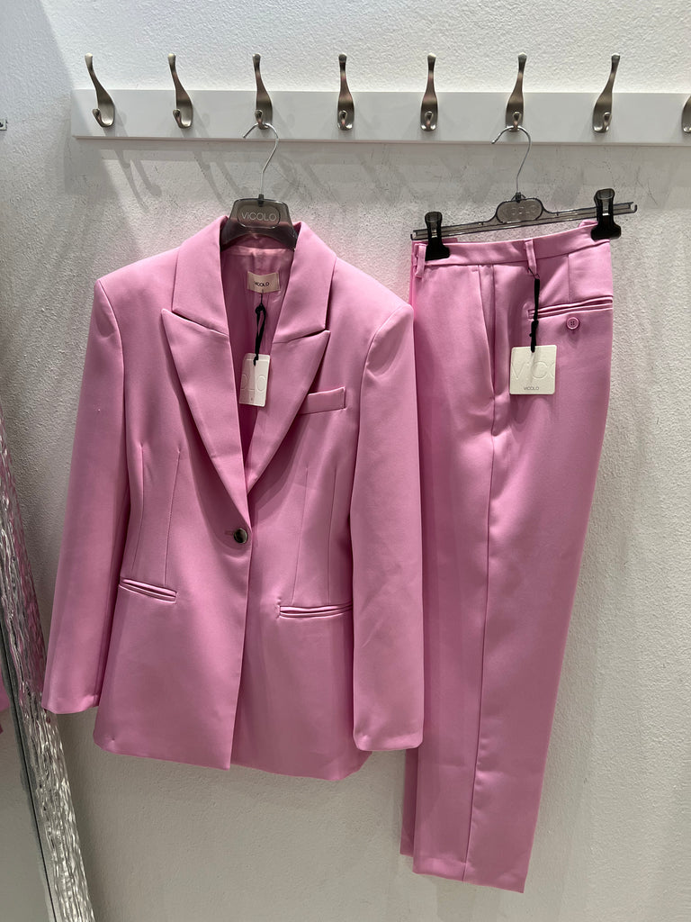 Vicolo-Pantalone rosa a sigaretta