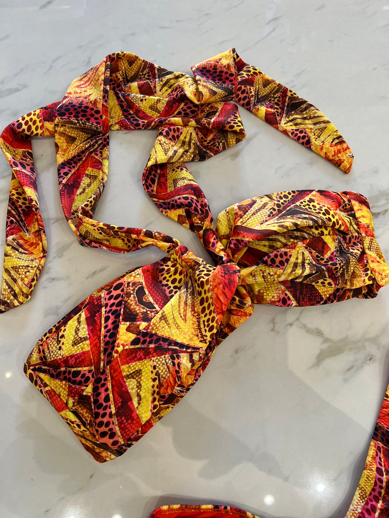 🚨4giveness-Bikini fascia e slip a V Party Zebra