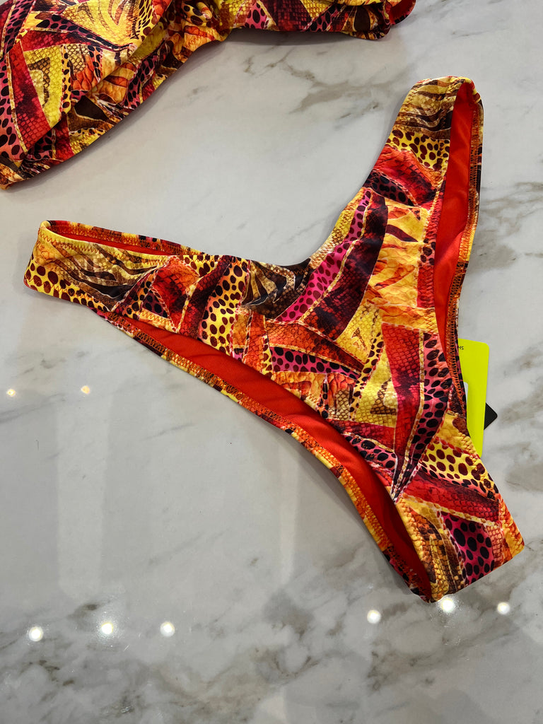 🚨4giveness-Bikini fascia e slip a V Party Zebra