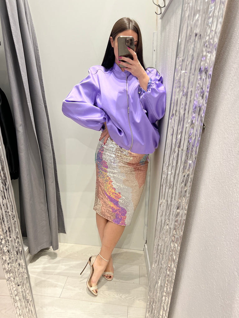 Gonna 2025 longuette paillettes